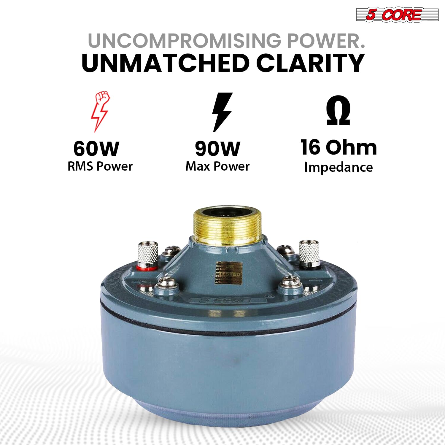 u-t-a-5-5 5 CORE Compression Driver 600W PMPO 16 Ohm Screw on Type Mid Range